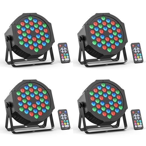 ZONQOONZ 36LED RGB 舞台照明 ステージライト ビームスポットライト リモコン付き DMX制御 音声起動 アクティビティライト ステージ照明 パーライト