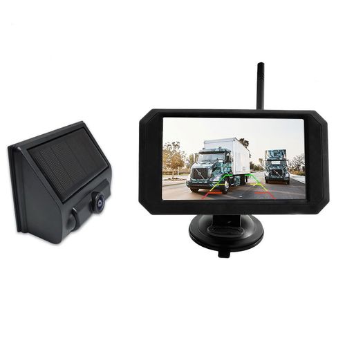 OBEST 5インチ バックモニター ワイヤレス ソーラー AHD技術採用 1080P バックカメラ ソーラー デジタル信号 ノイズ対策 分割表示機能 正像 鏡像切替対応 DIYガイドライン バックカメラ ワイヤ…