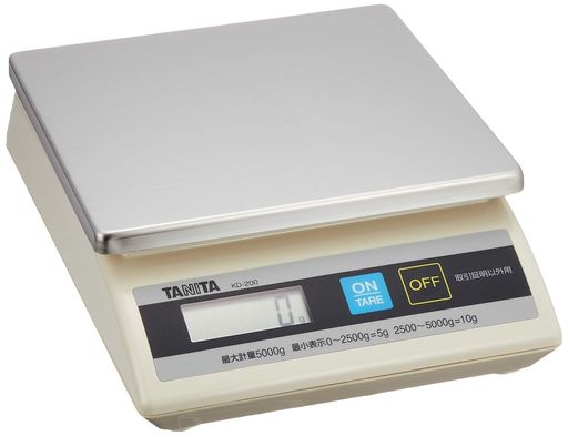 タニタ(TANITA) クッキングスケール キッチン はかり 業務用 防滴 卓上スケール (取引証明以外用) 5KG KD-200