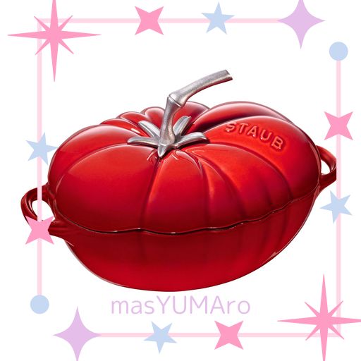 STAUB ストウブ 「 トマト ココット チェリー 25CM 」 両手 ホーロー