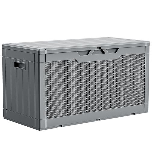 PETNNIKO 物置 屋外 収納 ケース ボックス ベランダ収納 ベンチ 収納 防水 耐候 380L大容量 幅123*奥行57*高さ62CM 大型収納ボックス 屋外用 コンテナ ベンチストッカー 屋外収納 ガーデン収納 ベ…
