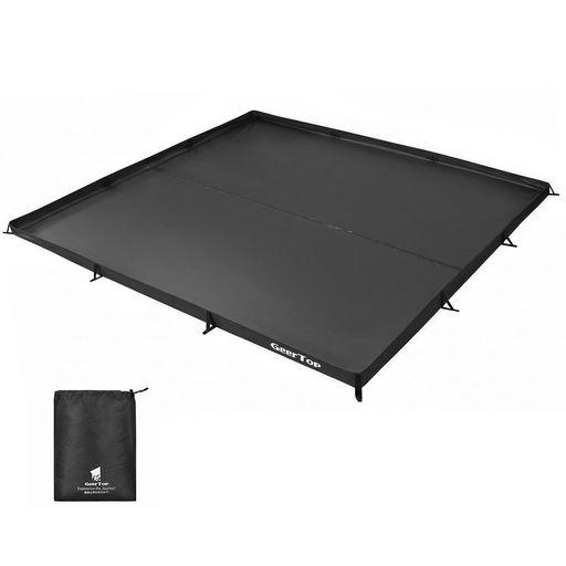 GEER TOP バスタブ型グランドシート 防水 300×300CM ブラック