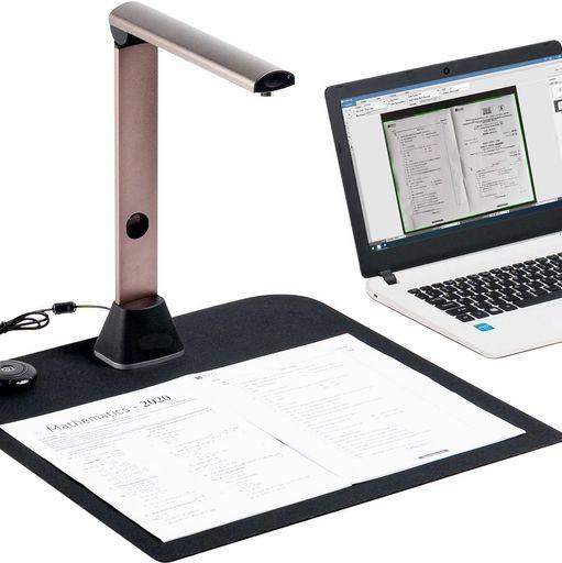 ICODIS ドキュメントスキャナー 非破壊ブックスキャナー WINDOWS専用: 1500万画素 自動平坦化・OCR文字認識 A3サイズ対応 9灯LED照明付き 書画カメラ コンパクト 超薄型 オフィス/自炊/図書館用 …