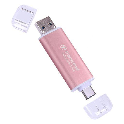 トランセンド ポータブルSSD 1TB ピンク TS1TESD310P