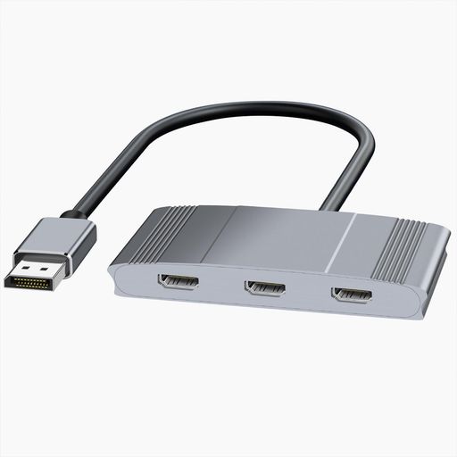 DISPLAYPORT TO 3 HDMI MST ハブ 3ポート 4K@60HZ DISPLAYPORT 1.4スプリッター モニター DISPLAYPOR T 拡張 HDM I 分配器 ミラーモード/拡張モード対応