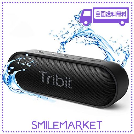 【VGP 2022 SUMMER 受賞】TRIBIT XSOUND GO BLUETOOTH スピーカー (16W 24時間連続再生) ポータブル ブルートゥーススピーカー IPX7完全防水 ワイヤレスステレオ対応/低音強化/大音量/マイク内蔵/お風呂