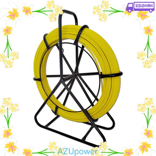 通線ロッド 200M通線ワイヤー 線径Φ6MM スチールワイヤー 通線工具 屋太物入線・地中線入線・通信線路の入線に最適【6MM*200M】