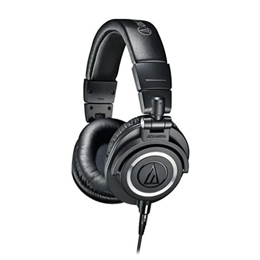 オーディオテクニカ ATH-M50X プロフェッショナルモニターヘッドホン 有線 DTM レコーディング ミックス マスタリング DJ 宅録 ブラック