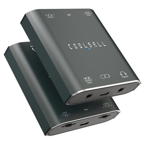 オーディオインターフェイス、ステレオ 24BIT/192KHZ USB C および IPHONE ギターインターフェイス 8,214円