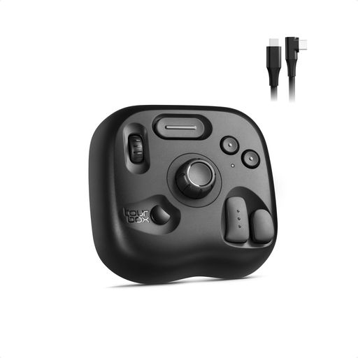 TOURBOX LITE [エントリー] 左手デバイス・片手キーボード ペンタブ最適パートナー CLIP STUDIO PAINTほか対応 直感ブラインド操作 専用ソフトでカスタム自在