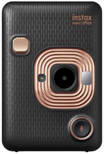 富士フイルム(FUJIFILM) チェキ インスタントカメラ/スマホプリンター INSTAX MINI LIPLAY エレガントブラック INS MINI HM1 ELEGANT BLACK