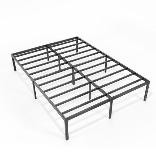 HOPEFAMILY ベッドフレーム クイーン ベッドフレーム 耐荷重400KG ダブル パイプ ベッド下収納 滑り止め 通気性 耐久性 静音 頑丈 組立簡単 200×150×35CM (ブラック)