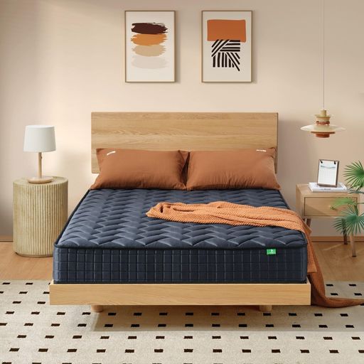 Z-HOM マットレス クイーン 極厚20CM 高反発 マットレス ポケットコイル 696個高密度コイル 線経2.0MM 並行配列 やや硬め 体圧分散 通気性 圧縮梱包でお届け ぐっすり眠りに入る(160*195*20CM)ブラ…