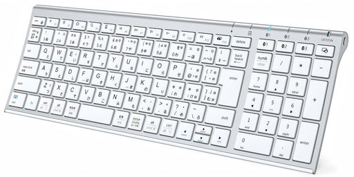 ICLEVER キーボード BLUETOOTH ワイヤレス パンタグラフ 日本語JIS配列 3台同時接続可能 テンキー付き フルサイズ 超薄型 静音設計 充電式TYPE-C 無線 コンパクト ラップトップ パソコン用 スマホ…