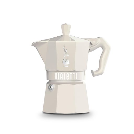 BIALETTI (ビアレッティ) モカエクスクルーシブ クリーム 3カップ用 直火式 (コーヒーメーカー エスプレッソメーカー マキネッタ)
