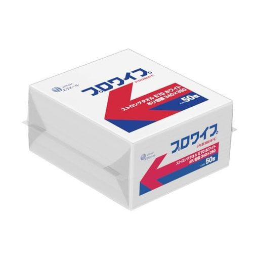 エリエール エリエール プロワイプ ストロングタオルE70 ホワイト ポリ包装 340×350 823616