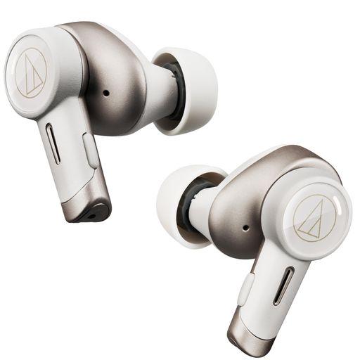 オーディオテクニカ ATH-TWX9MK2 WH(E) ノイズキャンセリング ワイヤレスイヤホン BLUETOOTH 完全ワイヤレス マイク付 最大約18.5時間再生 ワイヤレス充電対応 マルチポイント 深紫外線除菌シス…