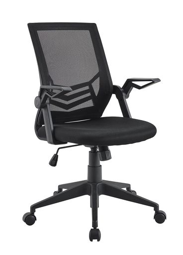 パール金属(PEARL METAL) 【BLKP】 パール金属 オフィスチェア ガス圧チェア メッシュ 限定 ブラック 通気性 昇降機能 360度回転 肘つき 跳ね上げ式 ロッキング機能 BLKP 黒 N-7829