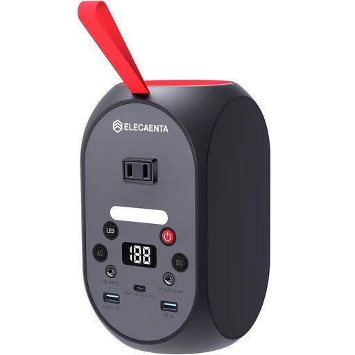 ELECAENTA ポータブル電源 99Wh 小型 リン酸鉄 軽量1.5Kg p ELECAENTA ポータブル電源 99WH 小型 リン酸鉄 軽量1.5KG AC120W