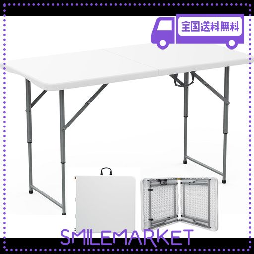 折りたたみテーブル アウトドア 180CM 150CM 120CM 屋台 テーブル 大きい ガーデンテーブル ダイニングテーブル コンパクト収納 簡単組立 オリタタミテーブル アウトドア 庭BBQ ファミリーキャ…