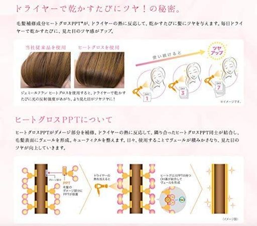 ミルボン ジェミールフラン ヒートグロス J シャンプー500ML トリートメント500G セット【JEMILE FRAN】