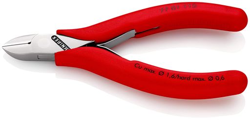 クニペックス KNIPEX 7701-115 エレクトロニクスニッパー (SB)