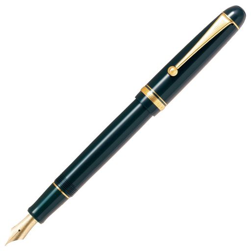 PILOT 万年筆 カスタム74 M ミディアム(中字) ダークグリーン 黒 FKKN12SRDGM ペン先14K パイロット