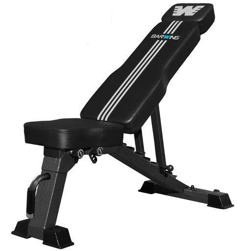 ス*き様 BARWINGトレーニングベンチ 折り畳みデクラインベンチ角度調節簡単 BARWING(バーウィング) トレーニングベンチ インクラインベンチ