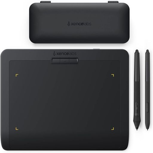 XENCELABS ペンタブレット SMALL スタンダード 8インチポータブル式 ワイヤレスサポート 板タブレット デジタルアートパッド 2種類のサイズのペン 超薄型8MM 8192筆圧レベル 描画面のアスペク…