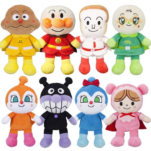 アンパンマン プリちぃビーンズS PLUS 8体 ぬいぐるみ セット