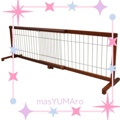 アイリスプラザ ペットゲート ブラウン×ブラック 高さ50CM 設置幅106-196CM