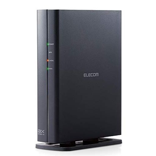 エレコム WI-FI6 無線LANルーター 11AX 1201+574MBPS IPV6(IPOE)対応 DXアンテナ監修内蔵アンテナ搭載 セキュリティーWI-FI搭載 ブラック WRC-X1800GSA-B