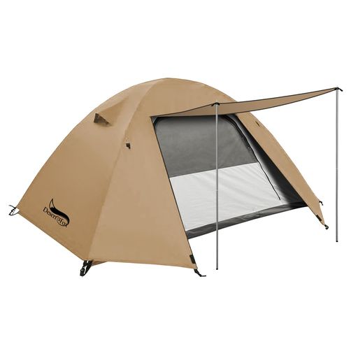 DESERTFOX テント 2-3人用 4000MM耐水圧 ドームテント 前室あり キャンプテント コンパクト軽量 撥水加工素材 二重層構造 4シーズン 簡単設営 超軽量 UVカット 自立式 通気防風防雨 ツーリング…