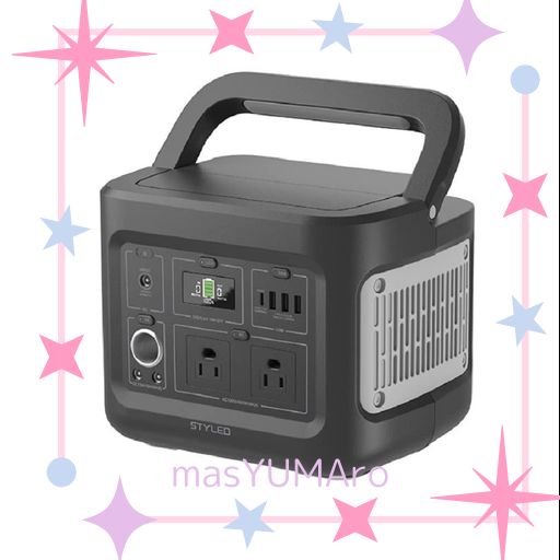 STYLED ポータブル電源 大容量 403WH 112000MAH AC出力400W TYPE-C搭載 (PD100W) LEDライト 純正弦波 非常用電源 キャンプ アウトドア 防災 緊急 車中泊 DEP4A2BK 23,975円