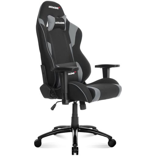 AKRACING ゲーミングチェア デスクチェア 勉強机 勉強椅子 学習机 学習椅子 グレー 灰 WOLF ファブリック 180度リクライニング 在宅 リモート 5年保証