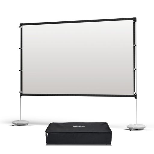 BLADECINE プロジェクタースクリーン スタンド付き 100インチ 自立式 屋外/屋内兼用 ポータブル 4K対応 両面投影可能 16:9 ホームシアター用 収納バッグ付き (100インチ)