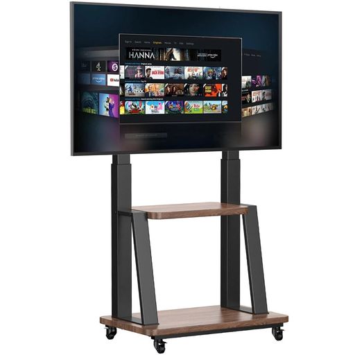 ORMGZIN テレビスタンドキャスター付き32-75 インチ4K LED 液晶/モニター対応,移動できるテレビ台 耐荷重50 KG VESA200X200-600X400 MM,壁寄せ自立式可動式TV台ハイタイプ 棚板付き 高さ調節可能,40 42