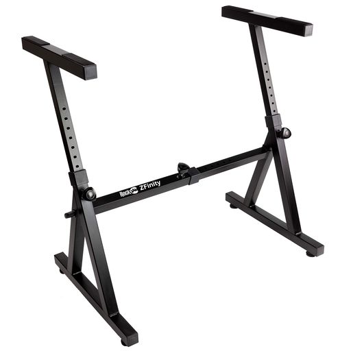 ROCKJAM Zスタイルの調整可能なポータブルヘビーデューティミュージック(54-88キーのエレクトリックピアノに適合)電子キーボードスタンド(RJZZ363)