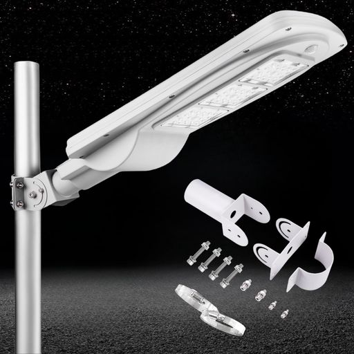 SPARKOE ソーラーライトLED 街灯 防犯灯 ポール灯 高強度アルミ合金 重耐塩 3930LM 高輝度LED 街路灯 144WH 大容量リチウム電池パック 単結晶ソーラーパネル 人感・光センサー 省エネ 配線工事不…