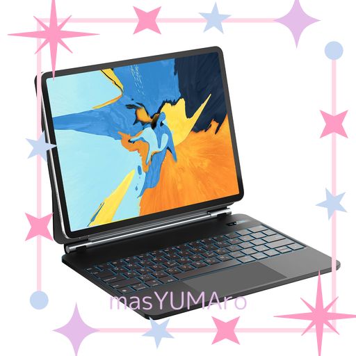 IPADマジックキーボード SUKEBON IPAD11世代/10世代 キーボード付きケース トラックパッド付き 日本技適認証取得 電量表示 日本語配列 磁気設計 角度調整 7色バックライト 18ヶ月メーカー保証 … 9,836円