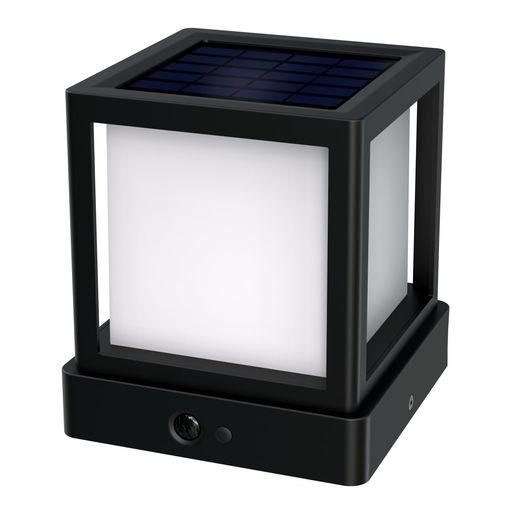 GRECARE 門柱灯 ソーラー 門柱ライト 門灯 置き型 LED ソーラーライト 屋外 人感センサーライト 最大1000LM 4000K 白色 2000MAH 大容量LI-ION電池 長時間点灯 IP64 防雨型 自動点灯 4つ点灯モード 配線…