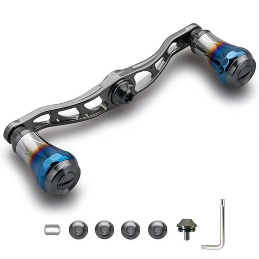 HEIGHTEN V2.0 90MM/105MM/115MM ベイト リール ハンドル シマノ(SHIMANO) ダイワ(DAIWA) アブガルシア(ABU) 通用 ベイトリール 用 航空アルミ製 AURORA SERIES (V2.0-105MM -