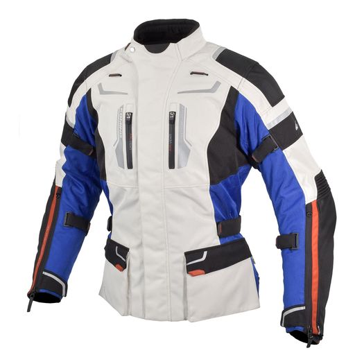 [KOMINE] バイク用 ジャケット フルイヤージャケット JK-597 1283 オールシーズン向け 防水 防寒 CE規格 ストレッチ素材 プロテクター 07-597 メンズ TRICOLOR XL