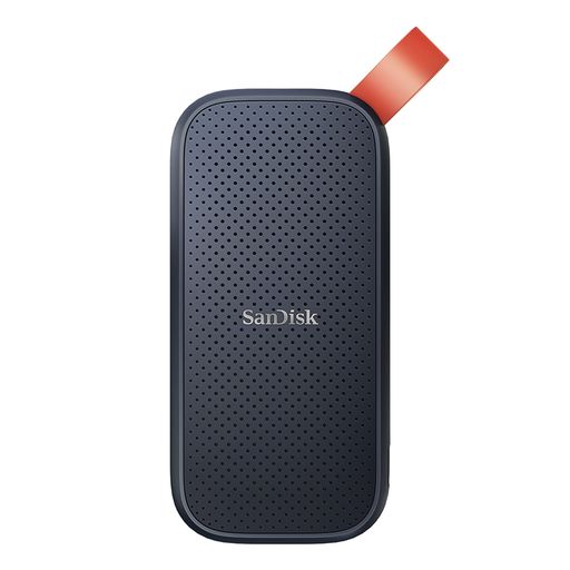 SANDISK ポータブルSSD 1TB (読み取り速度最大800MB/秒、USB 3.2 GEN 2、NVME ソリッドステートパフォーマンス、アップデートされたファームウェア、耐久性のあるゴム製の固定ループ) グレー