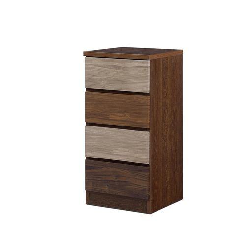 関家具(SEKIKAGU) NAKAKEI チェスト タンス 衣装ケース 40CM幅4段 ワルツ ブラウン 464253