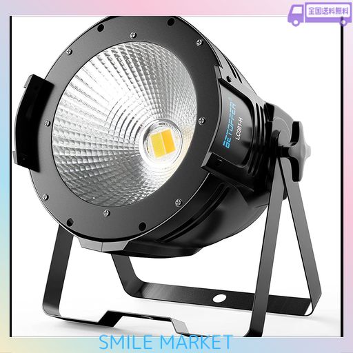 BETOPPER 100W COB LED 舞台照明 撮影録画スポットライトステージライトDJ ストロボ効果DMX-512 2/4CH PARTY LIGHT 音声起動 照明ライト省エネ/演出/舞台/ディスコ/パーティー/結婚式/クラブ/バー DMX制御