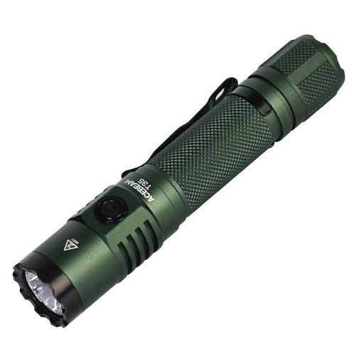 ACEBEAM T35 戦術 懐中電灯 小型 USB-C充電式 強力 EDC 防災 護身用ライト タクティカルライト LEDフラッシュライト かいちゅうでんとう ハンディライト 地震 停電対策 登山 キャンプ (グリーン -…