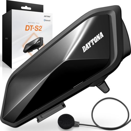 デイトナ(DAYTONA) バイク インカム 15時間連続使用 スマホ通話対応 防水 BLUETOOTH5.1 ワイヤーマイク付属 DT-S2(DTエスツー) 1台 25050