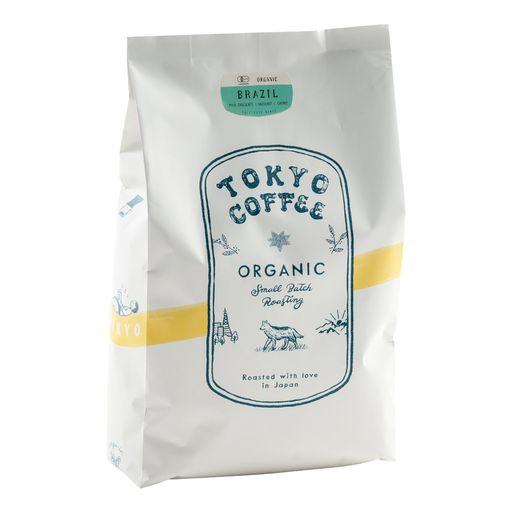 TOKYO COFFEE 東京コーヒー【ブラジル】コーヒー豆 中深煎り ORGANIC BRAZIL COFFEE BEANS 自家焙煎 有機JAS コーヒー 専門店 (1KG 豆のまま)