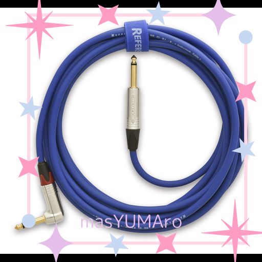 REFERENCE CABLES RIC 01 ライブ用 青 ストレート-L字 6M